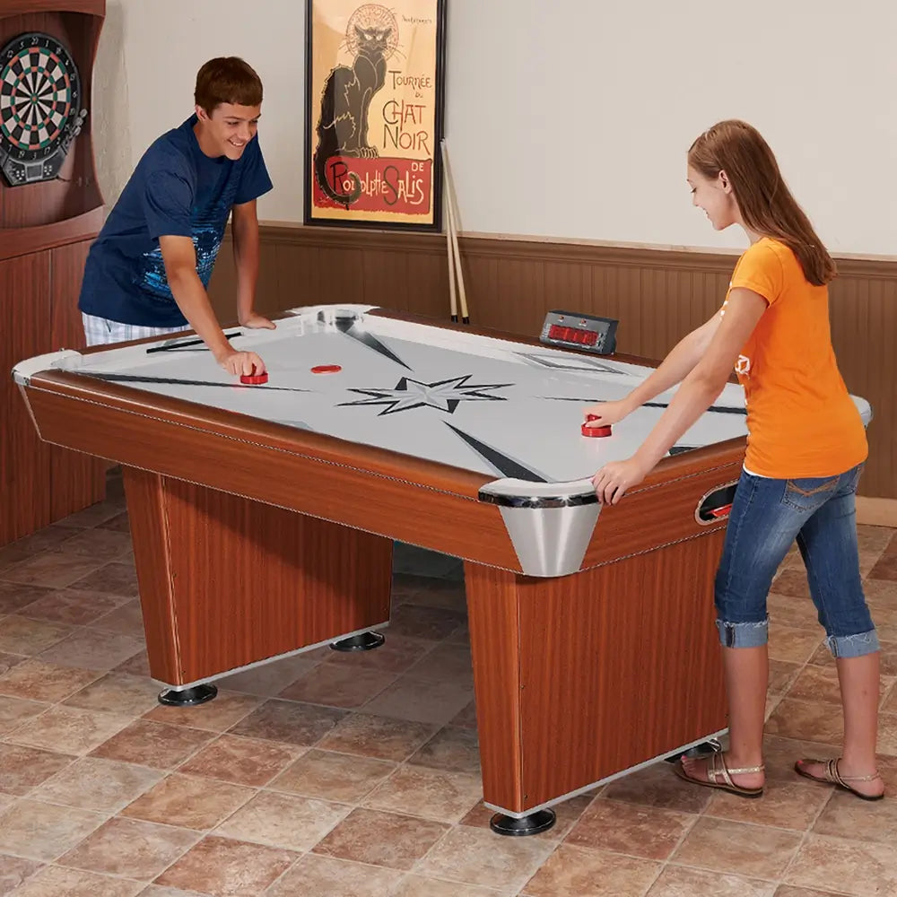 Hathaway Midtown 6-ft Air Hockey Table with LED Scoring