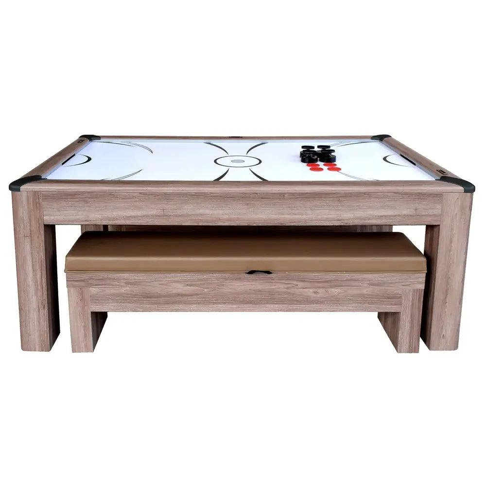 Hathaway Driftwood 7-ft Air Hockey Combo Table