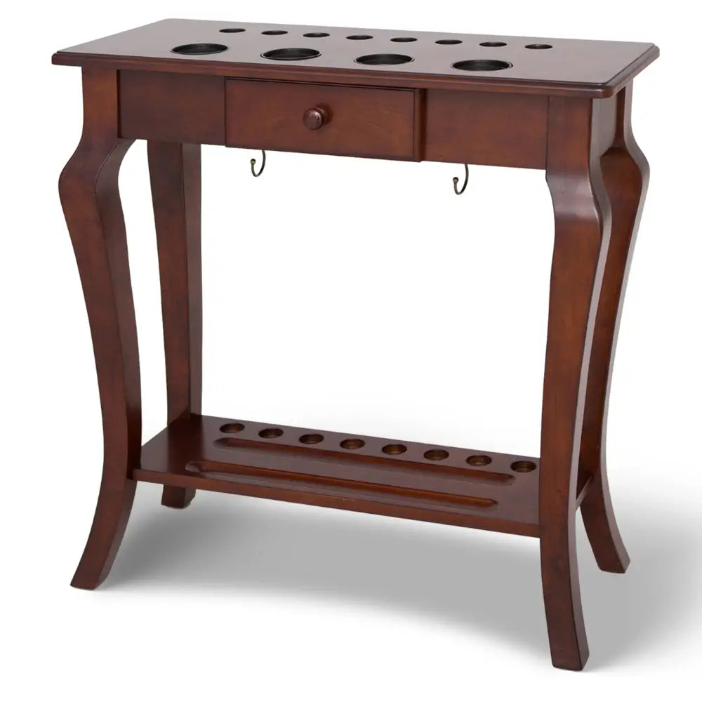 Hathaway Deluxe Floor Cue Rack – Walnut Finish