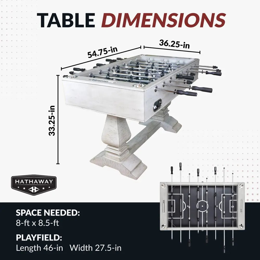 Hathaway Montecito 55-in Foosball Table Driftwood