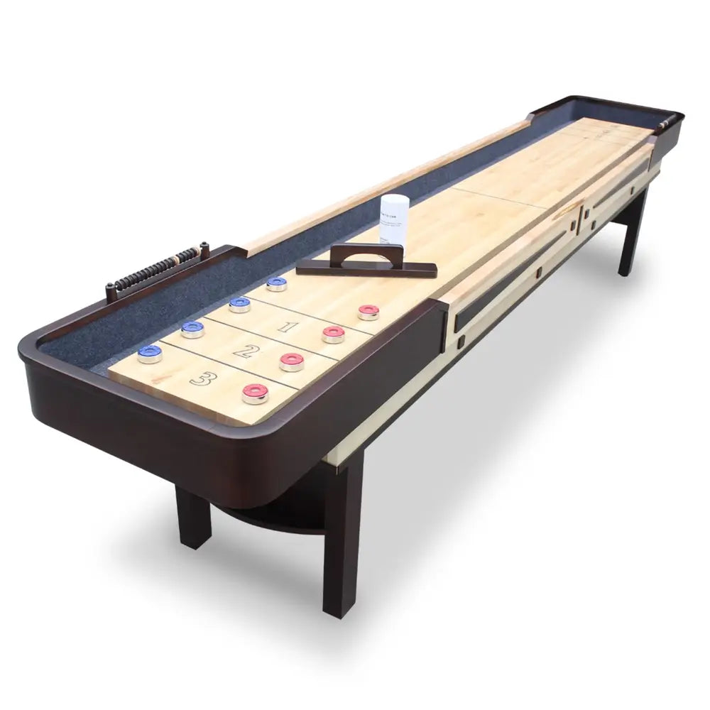 Hathaway Merlot Shuffleboard Table – Hardwood Playfield