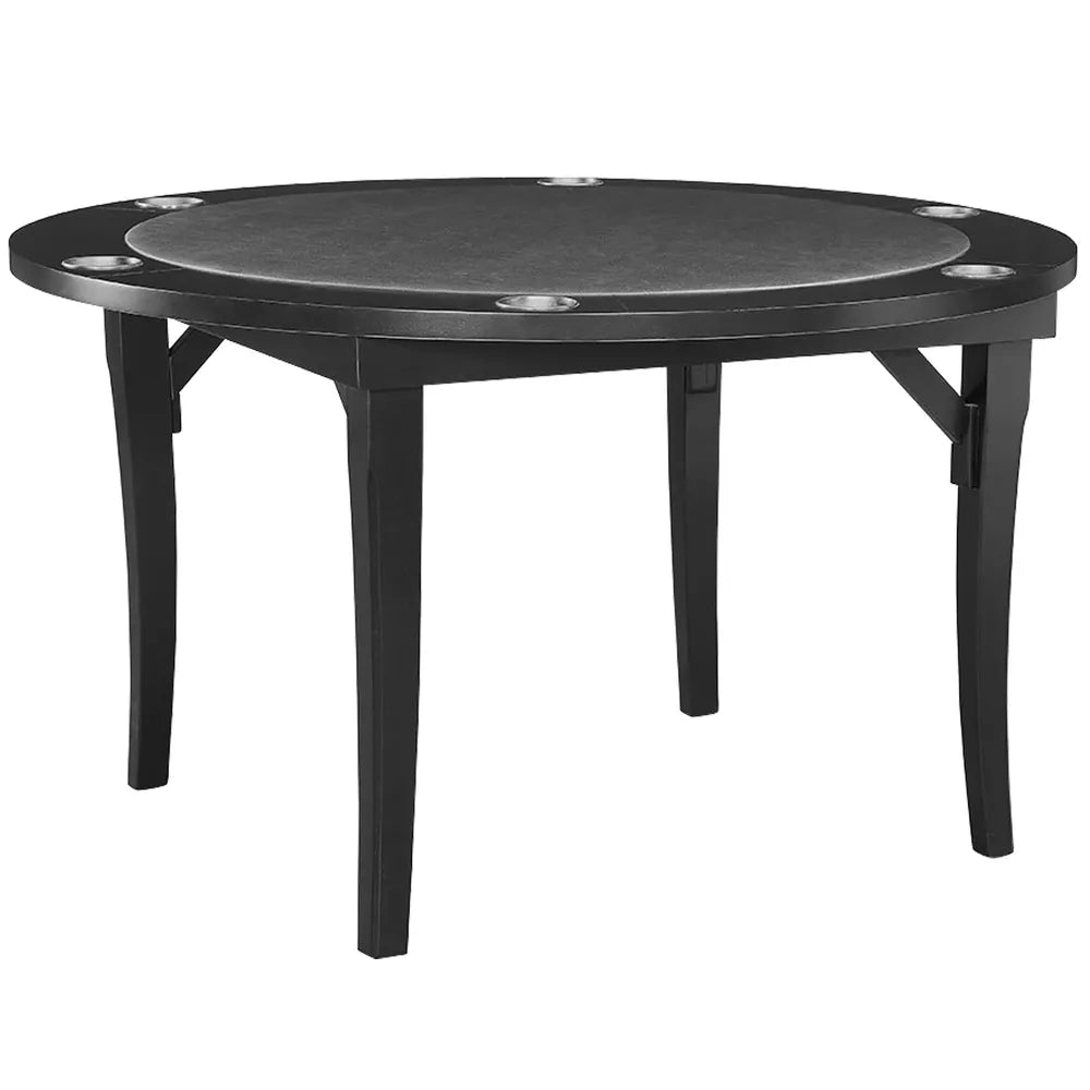 RAM Game Room FLDGTBL BLK 48" Round Poker Table