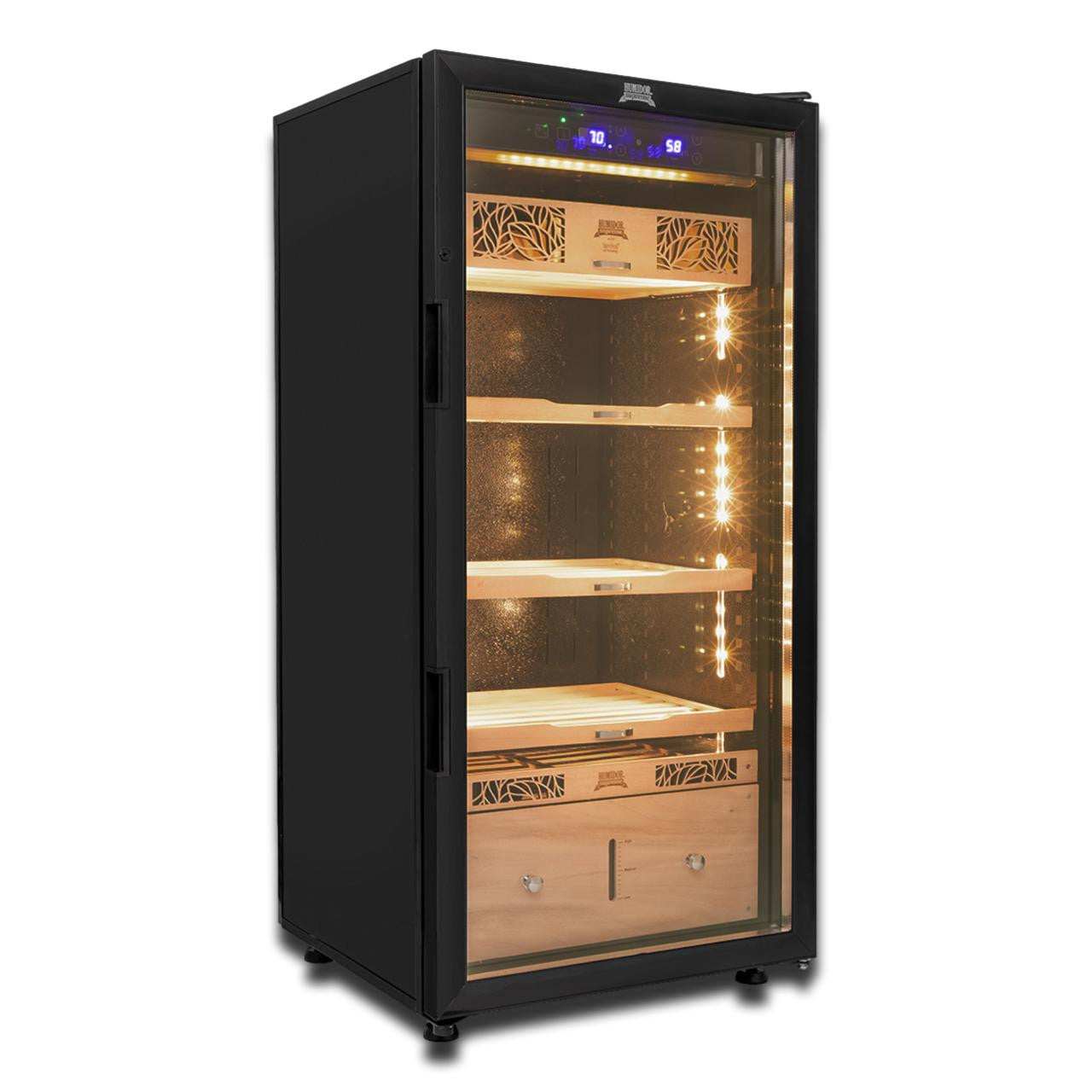 Humidor Supreme Temperature and Humidity Controlled 1,500-Cigar Electric Humidor