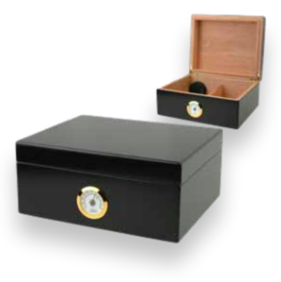 Humidor Supreme 50-Cigars Rembrandt Humidor - Black