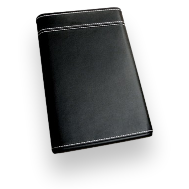 Prestige Black Sliding Leather 6-Finger Cigar Case