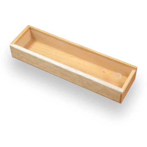 Prestige Promotional Box Wood 2-Finger Cigar Case - with Sliding Top