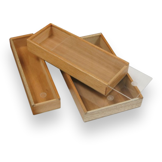 Prestige Promotional Box Wood 3-Finger Cigar Case