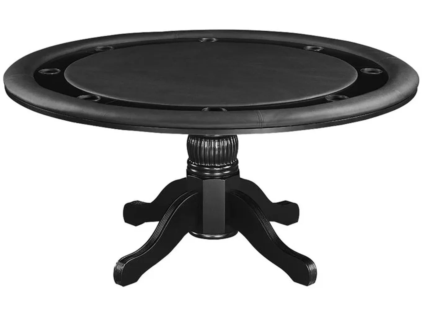 RAM Game Room GTBL60 BLK 60" 2-in-1 Poker Table