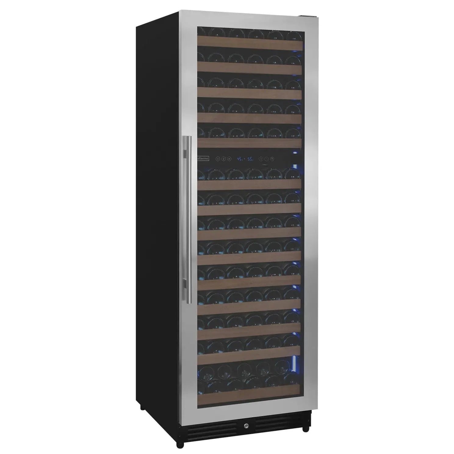 Reserva Series 154 Bottle 71" Tall Dual Zone Right Hinge Stainless Steel Wine Refrigerator