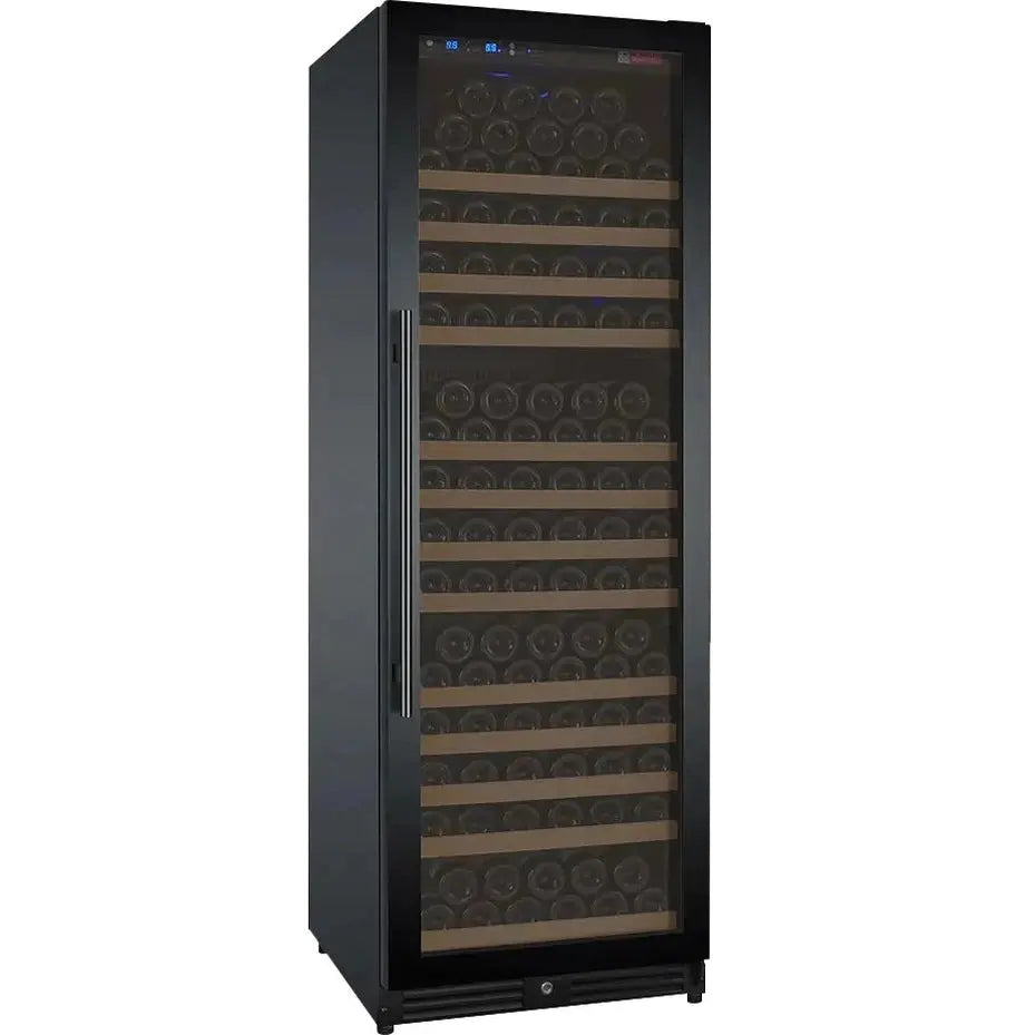 24" Wide FlexCount II Tru-Vino 177 Bottle Single Zone Black Right Hinge Wine Refrigerator