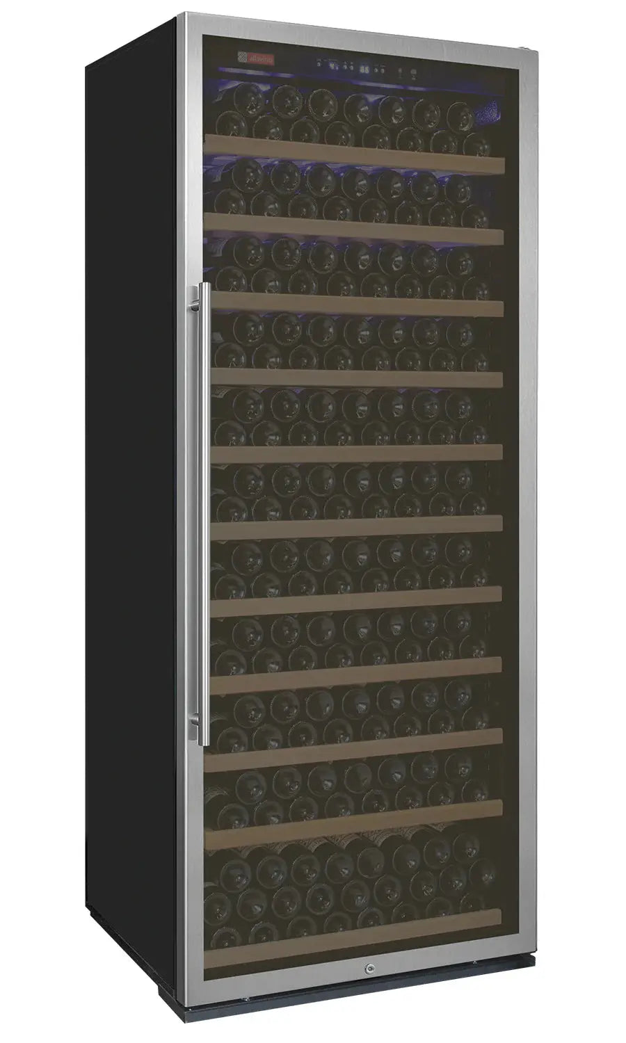 32" Wide Vite II Tru-Vino 277 Bottle Single Zone Stainless Steel Right Hinge Wine Refrigerator